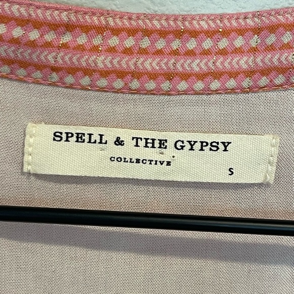 Spell & The Gypsy Collective Poinciana Romper, Pink Floral, Short Sleeve, S - Picture 7 of 16